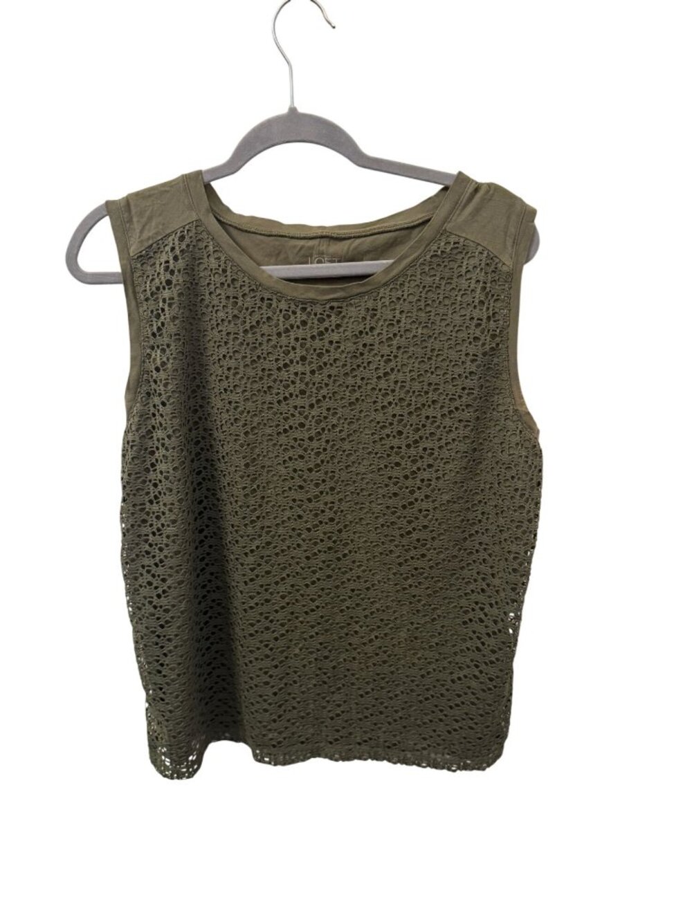 Loft Olive Green cute top size xl